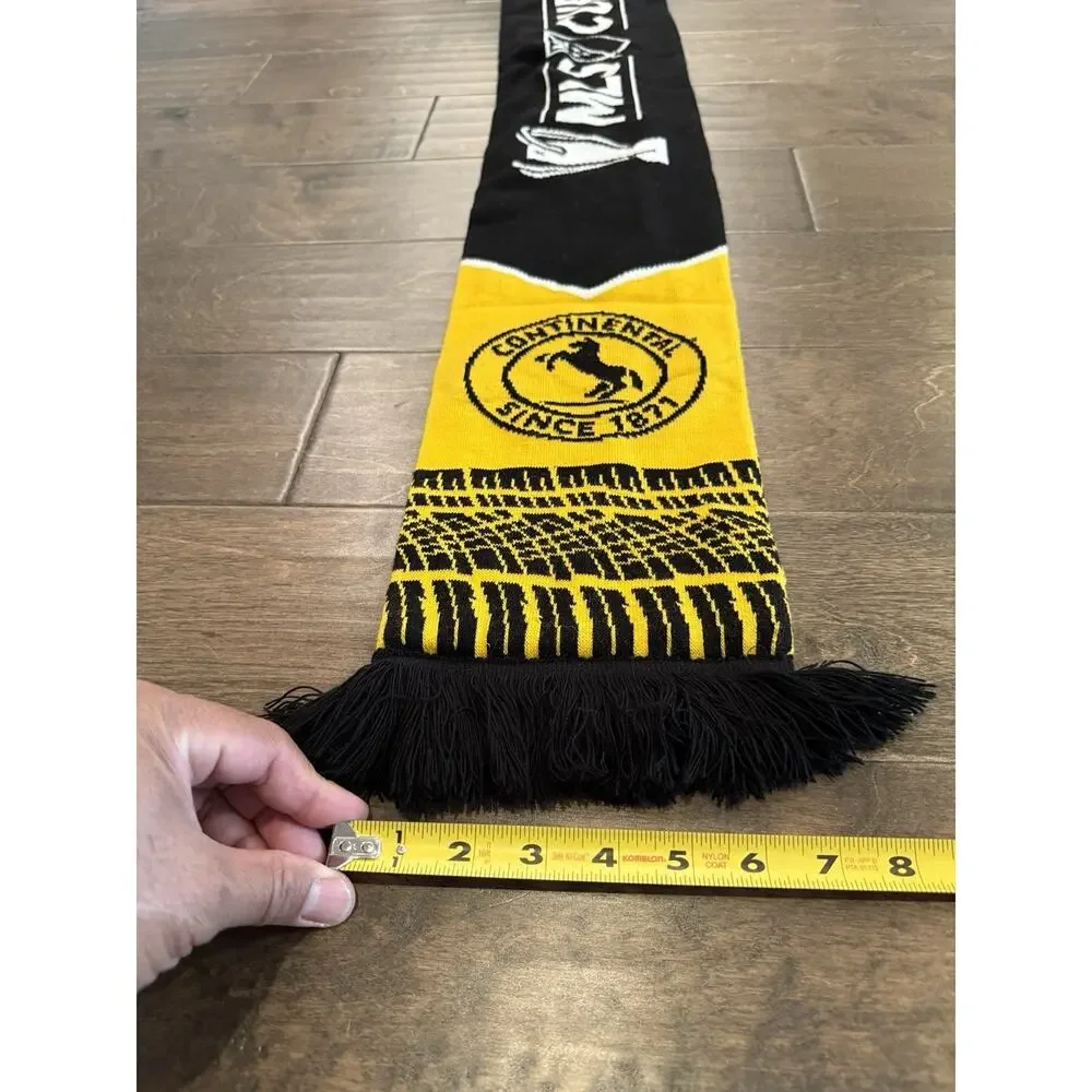 MLS Cup Unisex Yellow Black MLS Cup Continental Reversible Soccer Scarf 55x7